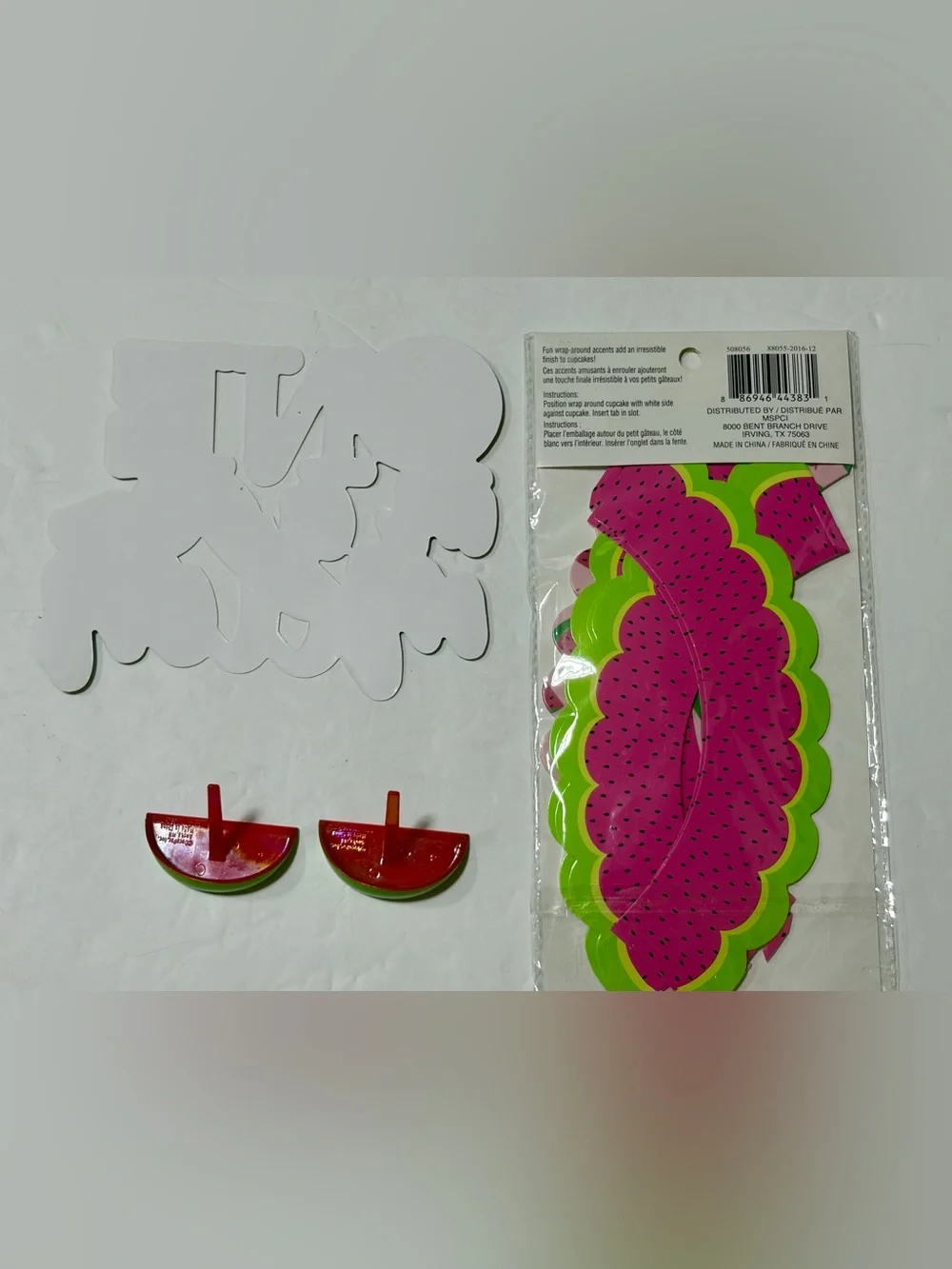 Watermelon Cupcake Decorations